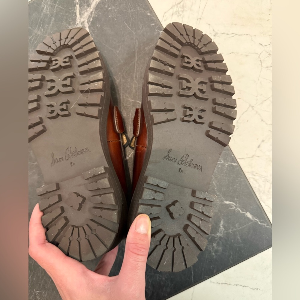 Sam Edelman Laurs Spiced Brandy Leather Loafers | Size 8.5 | EUC - Picture 3 of 6